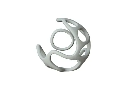 SciFi Cube Object No 22221 Low Poly Shape Texture