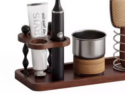 Bathroom Toiletry  Vanity Cosmetic Tray 3D model