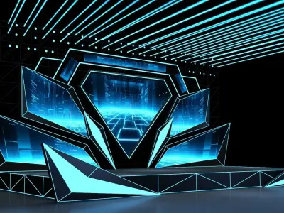 Concert Stage 06 design 3D model