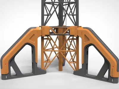 sci fi Mast 5 3D model