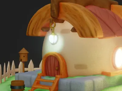 3D House  Low-poly 3D model