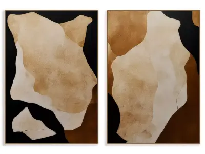 Abstract Painting Frame set 3D model 622