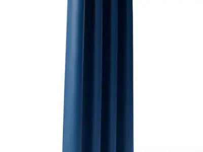 Lineberry Solid Color Max Blackout Thermal Curtain Low-poly 3D model