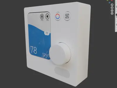 Mitsubishi Residential HVAC Controller 3D model