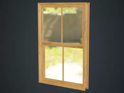 Window 1A Low-poly 3D model