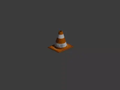 3D Model Safety Road Cone 3D model
