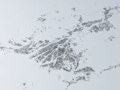 Hiroshima Streets and Buildings 3D model