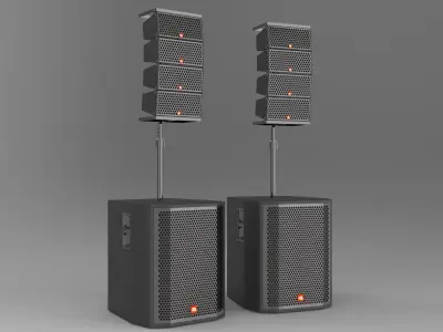  JBL Professional Loudspeakers 3D model