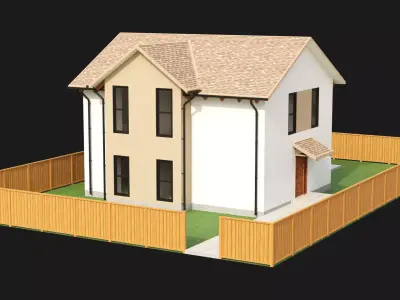 Two Story House 1 3D model