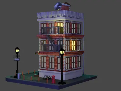 Apartament lighthouse 3D model