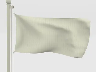 All Oceanian Flag Pack Low-poly 3D model