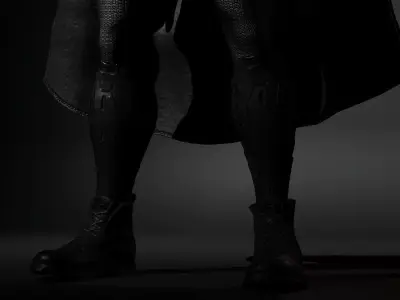 Batman Prototype Suit Low-poly 3D model