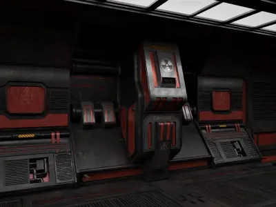 Realistic Modular Sci-fi Panel Pack Low-poly 3D model