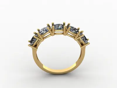 Women Ring Solitaire CAD File  3D model