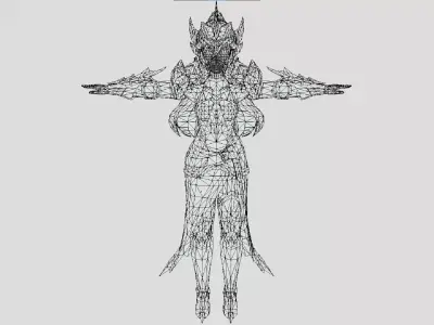 Mariana - Monster Hunter Riders - Cute Anime Girl Low-poly 3D model