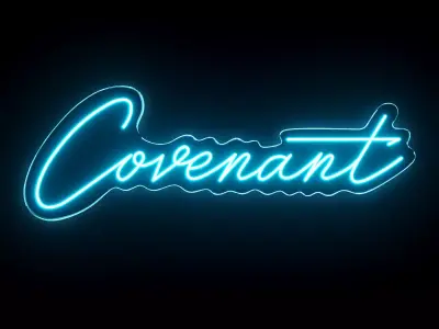 Covenant Neon Sign 3D model