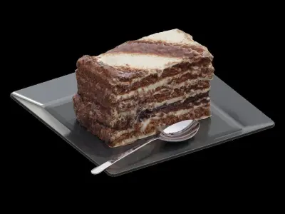 Chocolate cake 3D model