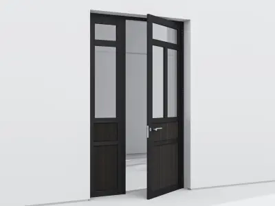 Aluminium door 184 3D model