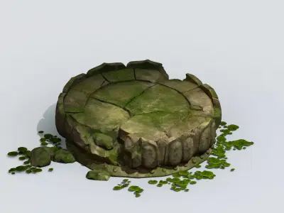 Kasyapa Buddha - Lotus Block 01 3D model