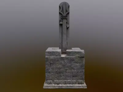 Pashupatinath Trishul  3D model