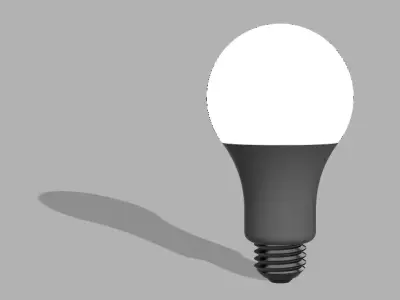 light bulb printable model 3D print model