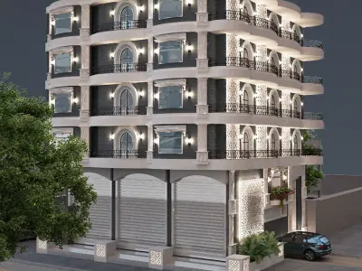 exterior facade - classic 3D model