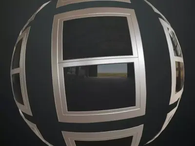 Opaque Window Transparent PBR Seamless Texture