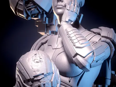 Mass Effect Fanart - Liara TSoni 3d print model Pose 4 3D print model