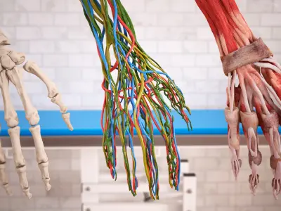  Arm Skin and Anatomy Asian Female 