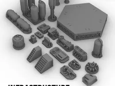 Infrastructure and Objectives Pack 05 3D print model