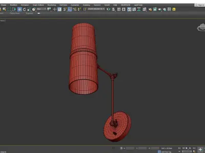 CONIFER ARTICULATING SCONCE Low-poly 3D model