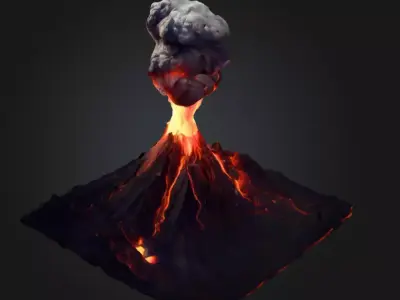 Volcano Eruption Texture Texture