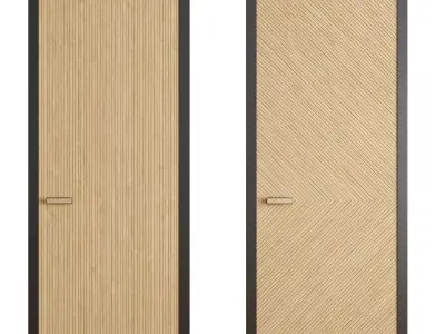 Velvet doors set 2 3D model