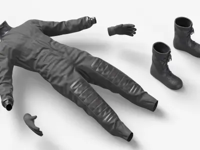  Thermal Dive Suit with Gloves and Boots Black 