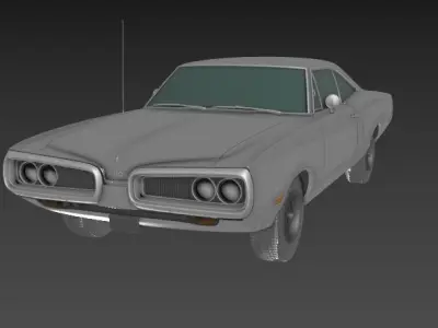 Dodge Coronet Mk5 WP23 500 hardtop coupe 1970 3D print model