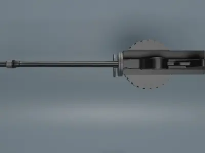 Lewis Machine Gun 3D model