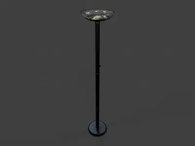 Torchiere Floor Lamp - High Poly 3D model
