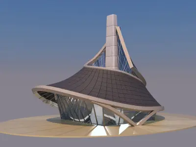 0201 - Twisted House 3D model