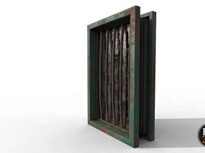 Window version N5 Low-poly 3D model