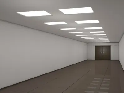 Sci Fi Corridor  Low-poly 3D model