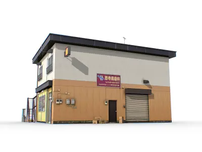 Tokyo House 006 Low-poly 3D model