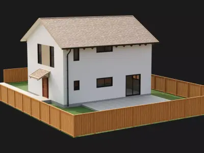 Two Story House 1 3D model
