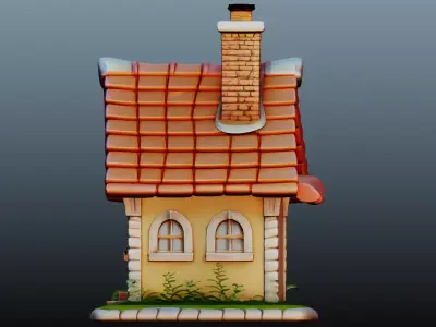 Mediaval fantasy house  3D model