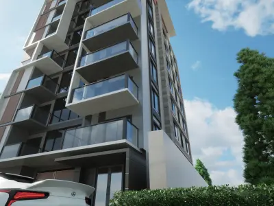 Residential apartment building 3D model