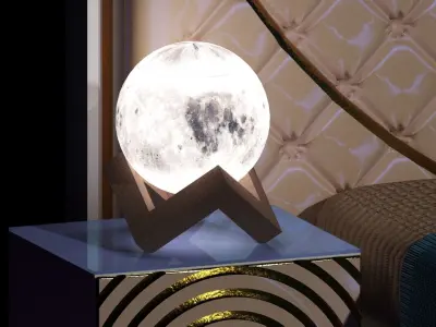 moon table light Free 3D model