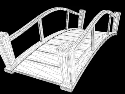 CARTOONIC BRIDGE Free low-poly 3D model