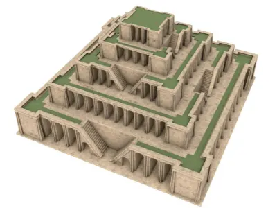 Ancient Babylon Building 3D model