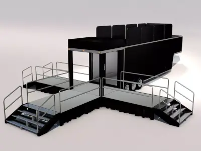 Mobile Event Trailer 3D model
