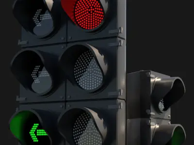 Traffic Lights 3D model
