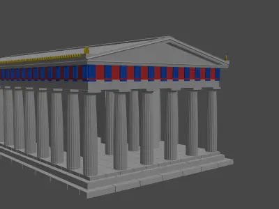 Temple of Hephaistos 1to100 scale 3D print model